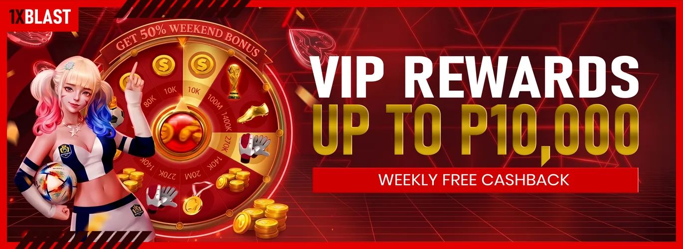 Level up for a weekly bonus up to ₱10,000